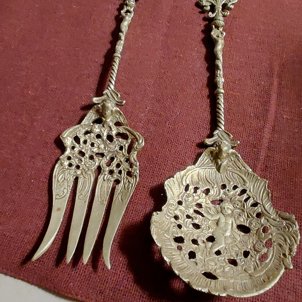 Ornate Serving Utensil Set